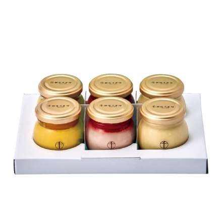 お歳暮のし付き 冷凍 ＜銀座千疋屋＞銀座プリン詰合せ 6個