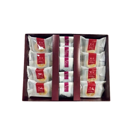 お歳暮のし付き ＜花園万頭＞ぬれ甘なつと・スイートポテあん詰合せ スイートポテあん8個、ぬれ甘なつとお手玉5個