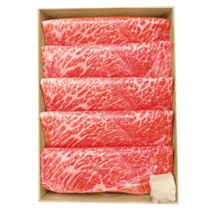 お歳暮のし付き 佐賀牛すき焼き用Ａ 300g、牛脂付