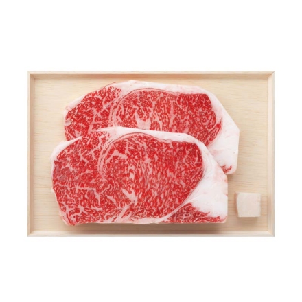 お歳暮のし付き 松阪牛 ロース肉ステーキ用 400g（2枚）、牛脂付