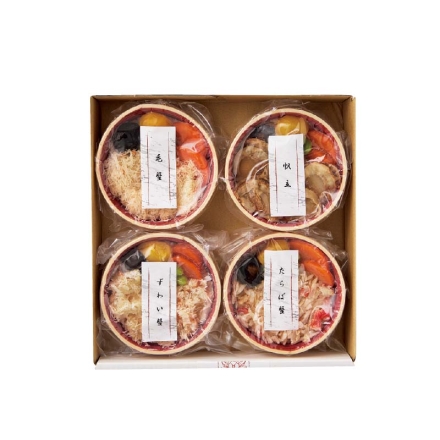 お歳暮のし付き 冷凍 海の幸4種わっぱ飯