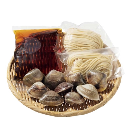 三重県産 活はまぐり鍋 はまぐり9個、生うどん120g×2、鍋つゆ500ml
