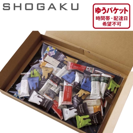 ＜ＳＨＯＧＡＫＵ＞和チョコレート詰合せ ウエバーチョコ（カカオ・抹茶・きな粉・黒ごま・モカ・いちご 各3本）、クロッカンショコラ（カカオ・ホワイト・抹茶・シナモン 各3本）