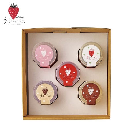 ＜うふ、いちご ＞ボトルスイーツ5種セット