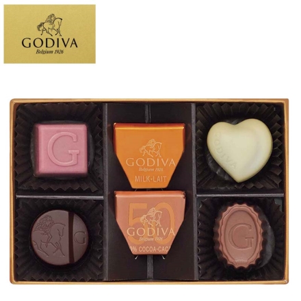 ＜ゴディバ＞ハート オブ ゴールド コレクション 6個入