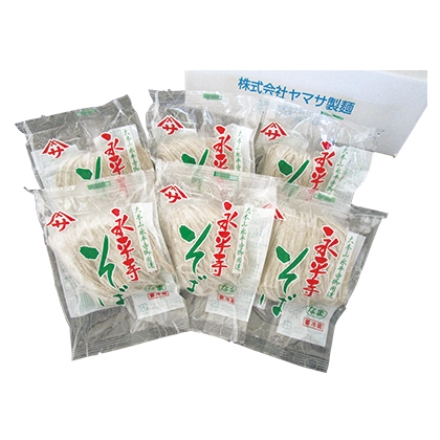本舗永平寺そば 生めん100g・つゆ20ml 各6