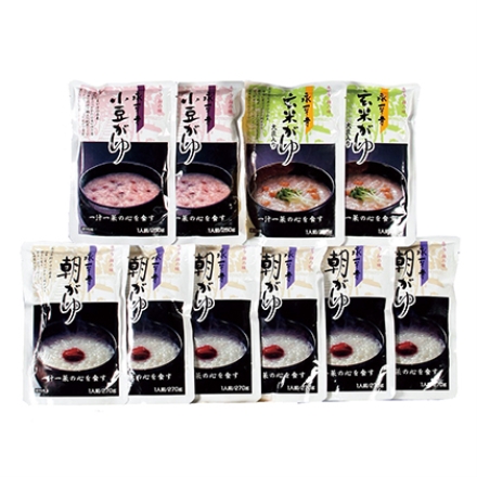 永平寺朝がゆ 朝がゆ270g×6、小豆がゆ・玄米がゆ 各250g×2