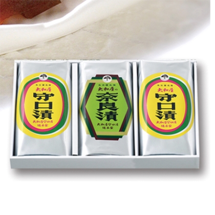 銀袋守口漬・瓜奈良漬詰合せ 守口漬70g×2、瓜奈良漬75g