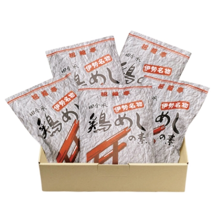 伊勢名物 鶏めしの素 3合用(具材300g、タレ85g)×5