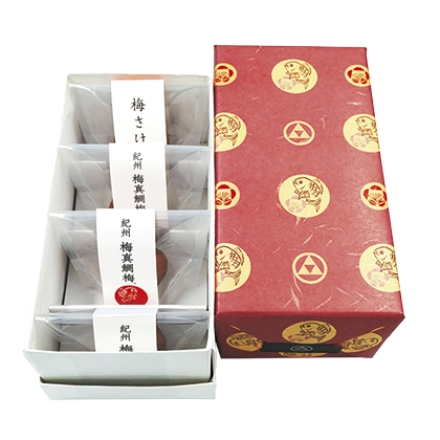 紀州梅真鯛梅 3種詰合せ 4個入