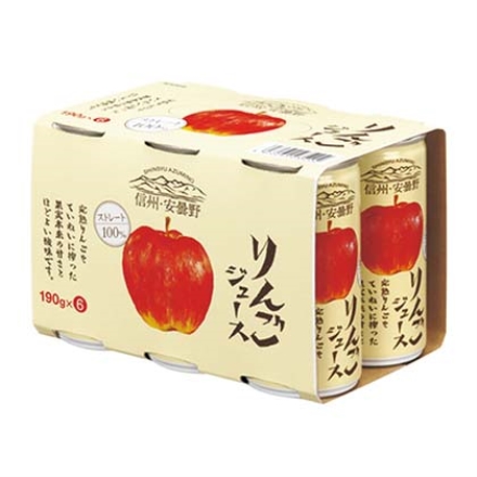 信州安曇野りんごジュース 30本 （190ｇ×6）×5