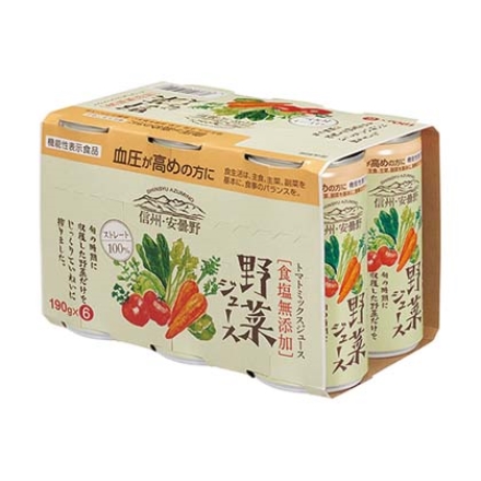 信州安曇野野菜ジュース 30本 （190ｇ×6）×5