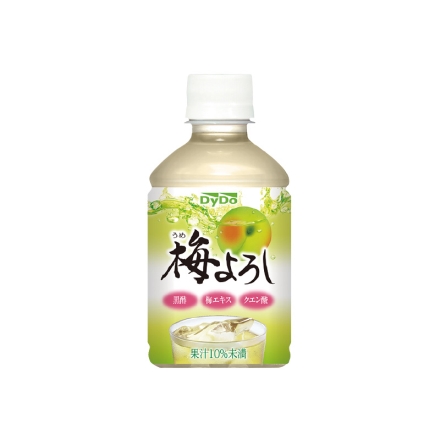 〈ダイドー〉梅よろし 280ml×24