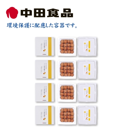 中田食品 紀州の完熟南高梅 うす塩味梅干 4箱
