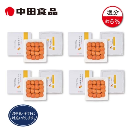 中田食品 うす塩味梅干 ４箱 ５００ｇ×４箱