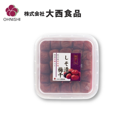 大西食品 紀州南高梅しそ漬梅干（塩分約7％） 500g