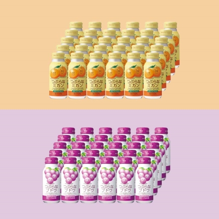 つぶらなミカン＆つぶらなブドウ つぶらなミカン・つぶらなブドウ 各190ｇ×30