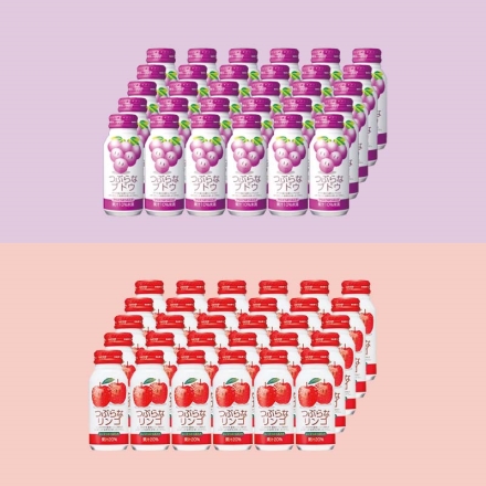 つぶらなブドウ＆つぶらなリンゴ つぶらなブドウ・つぶらなリンゴ 各190g×30