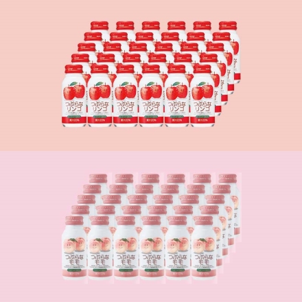 つぶらなリンゴ＆つぶらなモモ つぶらなリンゴ・つぶらなモモ 各190ｇ×30