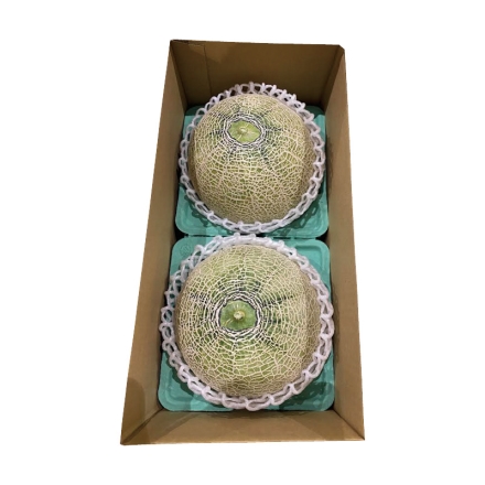 メロン食べ比べ（赤肉・青肉） 1.8kg（赤肉・青肉 各1個）