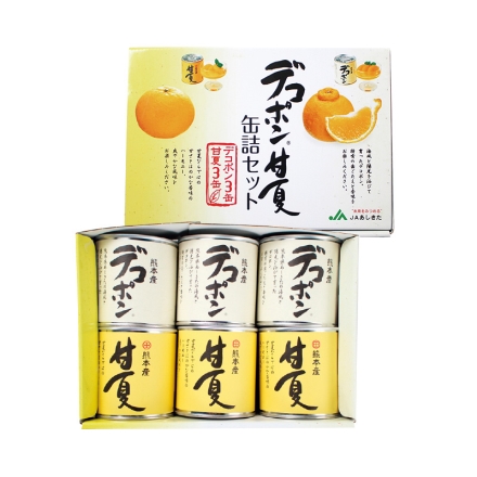 デコポン・甘夏缶詰セット 各3缶