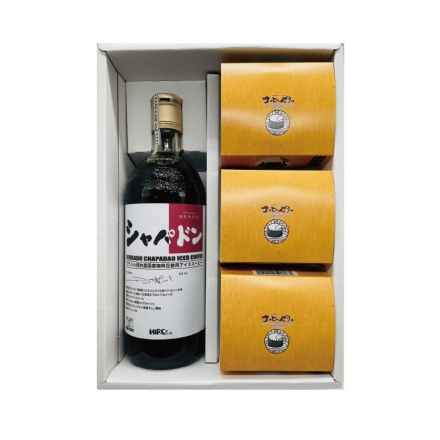 お中元熨斗付き 契約農園アイスコーヒー＆ゼリーセット シャパドンアイスコーヒー720ml、コーヒーゼリー（コーヒーゼリー210g、コーヒーフレッシュ・コーヒーシュガー付）×3