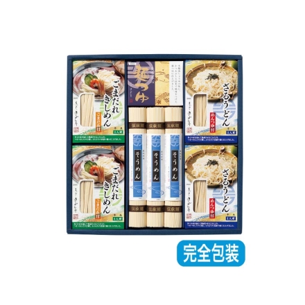 お中元熨斗付き ＜きしめん亭＞涼味詰合せ ＡＰＥ－33 ざるうどん（めん100g、めんつゆ25g）×2、そうめん220g×3、ごまだれきしめん（めん100g、ごまだれ60g）×2、めんつゆ25g×3 御中元 夏ギフト ギフト 贈答