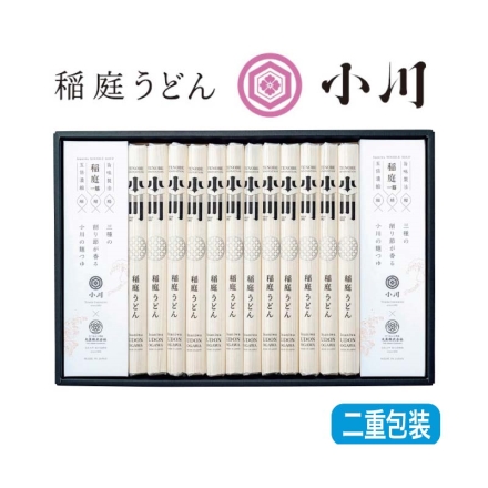 お中元熨斗付き 小川の稲庭うどん詰合せ Ｂ うどん80g×12、つゆ（20ml×6）×2 御中元 夏ギフト ギフト 贈答