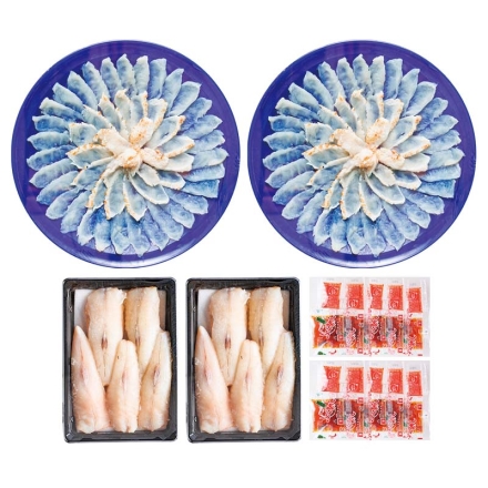 お歳暮のし付き 讃岐でんぶく刺し盛とちり鍋セット5～6人前