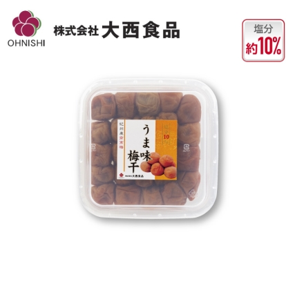 大西食品 紀州南高梅うま味梅干（塩分約10％） 500ｇ