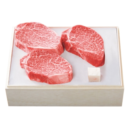 お中元のし付き 冷凍 松阪牛 ヒレ肉ステーキ用 360g（3枚）、牛脂付 御中元 夏ギフト ギフト 贈答