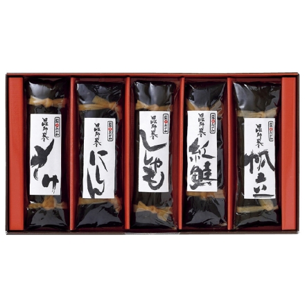 お中元のし付き 釧路おが和昆布巻紀行5つの味 紅鮭・帆立・にしん・ししゃも・さけ 各1本 御中元 夏ギフト ギフト 贈答