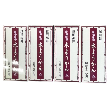 お中元のし付き 越前福井の水ようかん4個 御中元 夏ギフト ギフト 贈答