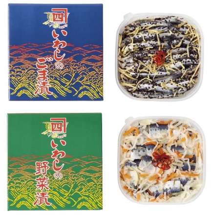 お中元のし付き いわしのごま漬といわしの野菜漬ギフト いわしのごま漬・いわしの野菜漬 各500g 御中元 夏ギフト ギフト 贈答