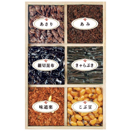 お中元のし付き 新橋玉木屋白佃煮6種詰合せ 御中元 夏ギフト ギフト 贈答