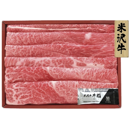 お中元のし付き 米沢牛 すき焼用 360g（モモ・肩・肩ロース・バラ）、牛脂付 御中元 夏ギフト ギフト 贈答