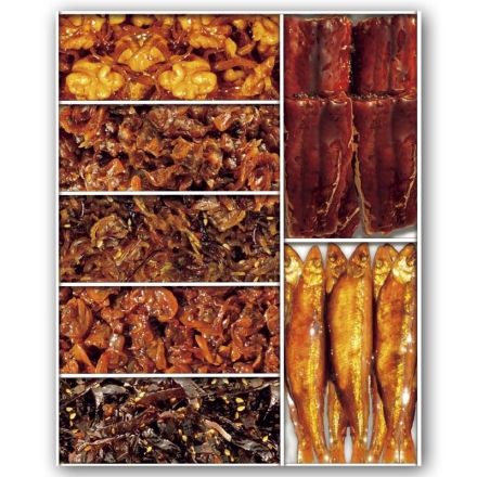 お中元のし付き 潮来水産ギフトＢ 440g（こんぶ・うなぎ・わかさぎ甘露煮 各70g、しじみ・昆布ちりめん山椒ごま風味・あさり 各60g、くるみしらす50g） 御中元 夏ギフト ギフト 贈答