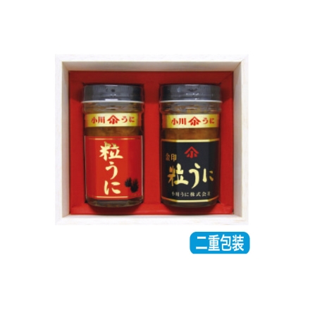 お中元のし付き 粒うに詰合せ ＫＵ－Ｓ 金印粒うに・粒うに 各40g 御中元 夏ギフト ギフト 贈答