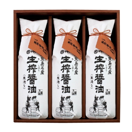 お中元のし付き 小豆島 丸大豆生搾醤油 600ml×3 御中元 夏ギフト ギフト 贈答