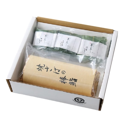 お歳暮のし付き 焼さば鮨と笹巻蒸しちらし（焼鮭・山菜鶏・穴子） 焼さば鮨1本（6貫）、笹巻蒸しちらし（焼鮭・山菜鶏・穴子 各1個）