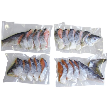 お歳暮のし付き 新巻鮭姿切身（4分割） 1.6kg（4パック）