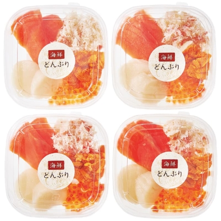 お歳暮のし付き 冷凍 海鮮丼の具 60g×4