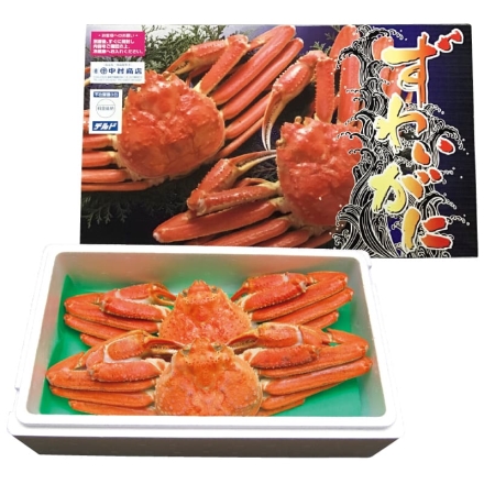 お歳暮のし付き 大ぶりのずわいがに（化粧箱）Ａ 1.2kg（2杯）