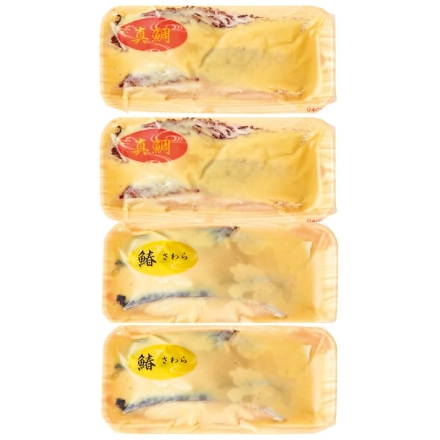 お歳暮のし付き 真鯛と鰆の讃岐白味噌漬 真鯛・鰆 各120g（2切）×2