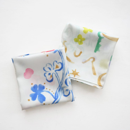 MANAMI SAKURAI Handkerchief 'My treasure' (red & Blue)