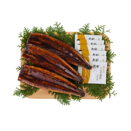 「鰻楽」 九州産 うなぎ蒲焼3尾