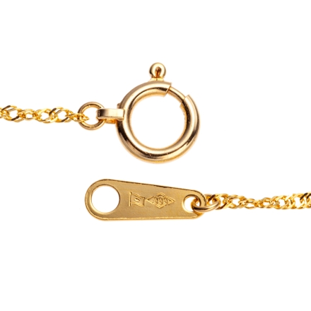 純金0.7ctダイヤモンド ペンダント 約42cm