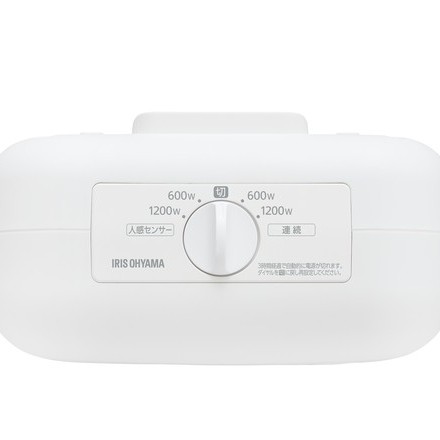 アイリスオーヤマ 人感センサー付きセラミックファンヒーター ホワイト ACH-EM12C-W