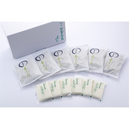 東京 昭和四年創業 「浅草むぎとろ」 とろろ茶そば 6食セット