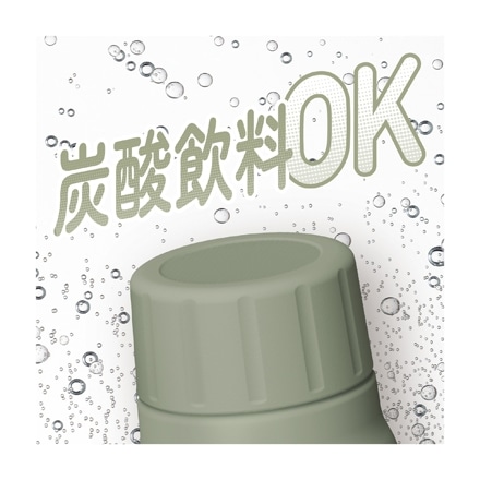 サーモス 保冷 炭酸飲料ボトル 0.5L カーキ FJK-500KKI
